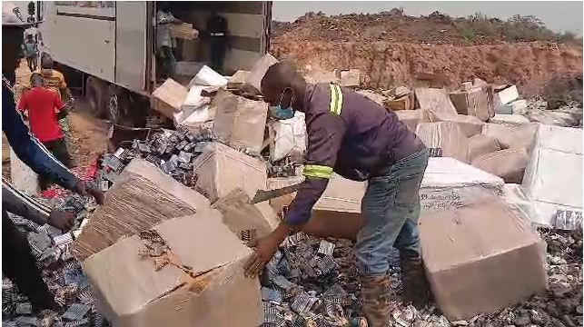 Ashanti Police destroy high-dose tramadol, ...