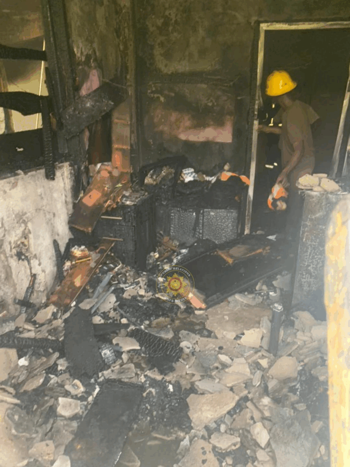 GNFS saves 11 bedrooms, GH¢11k in Akwakrom fire outbreak – MyJoyOnline