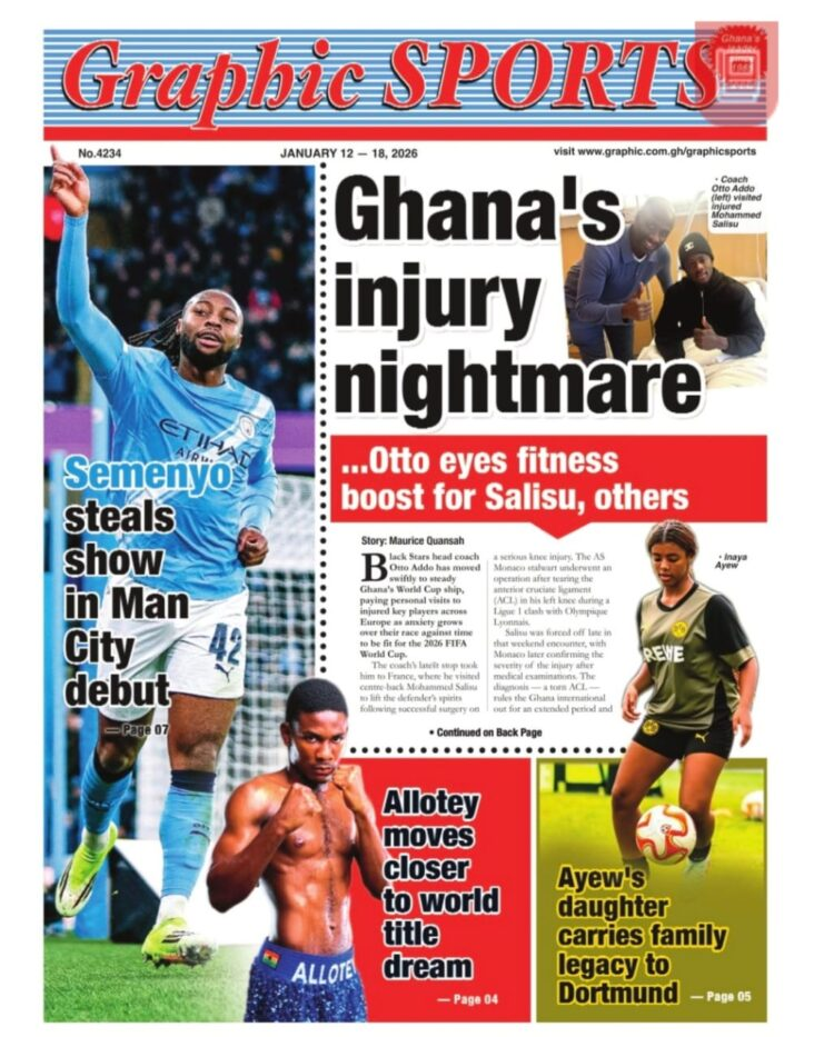 Today's Front pages: Monday, January 12, 2026