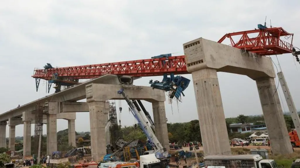 At least 32 killed after crane collapses on train in Thailand