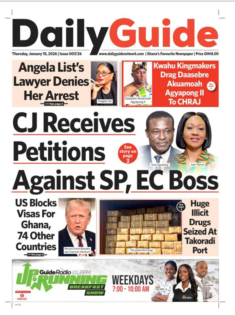 Today's Front pages : Thursday, January 15, 2026