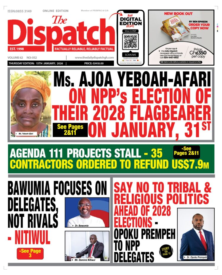 Today's Front pages : Thursday, January 15, 2026