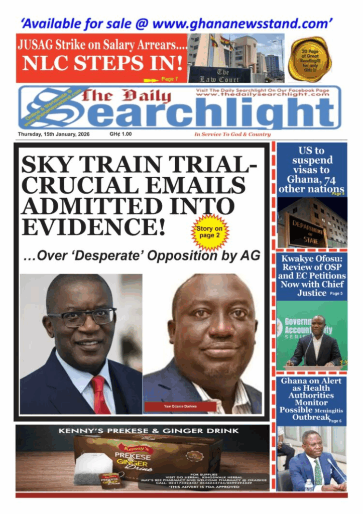 Today's Front pages : Thursday, January 15, 2026