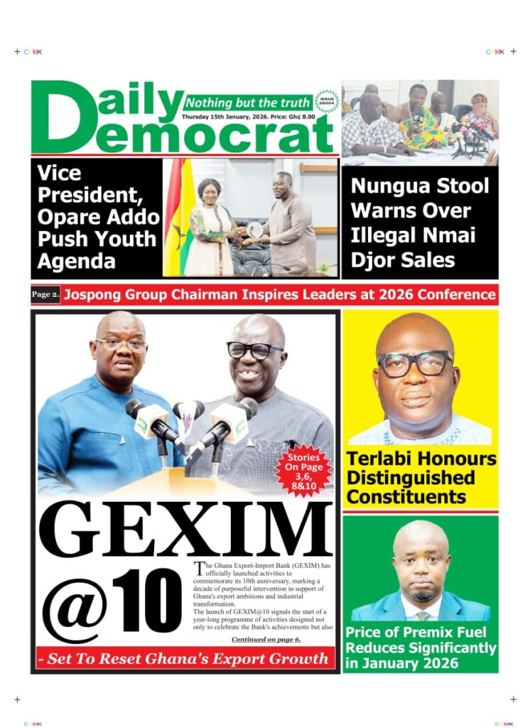 Today's Front pages : Thursday, January 15, 2026