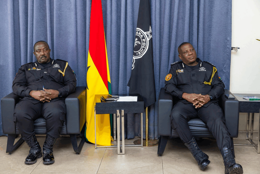 IGP promotes two officers, commends five others in Tema Regional Police command