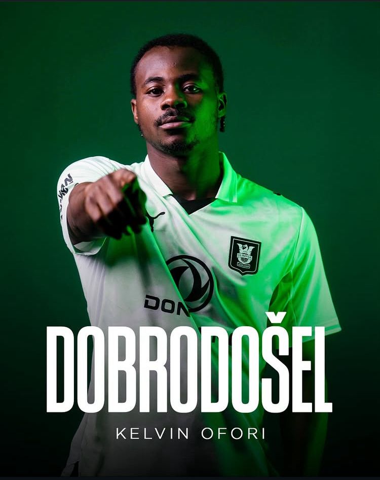 Kelvin Ofori joins Slovenian champions Olimpija on loan from Slovan Bratislava