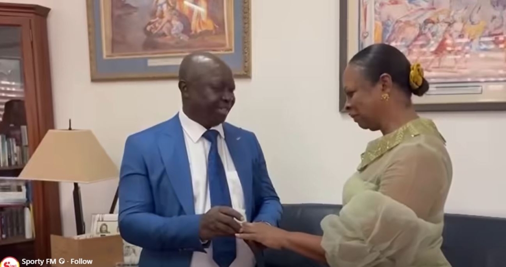 SWAG President Kwabena Yeboah celebrates...