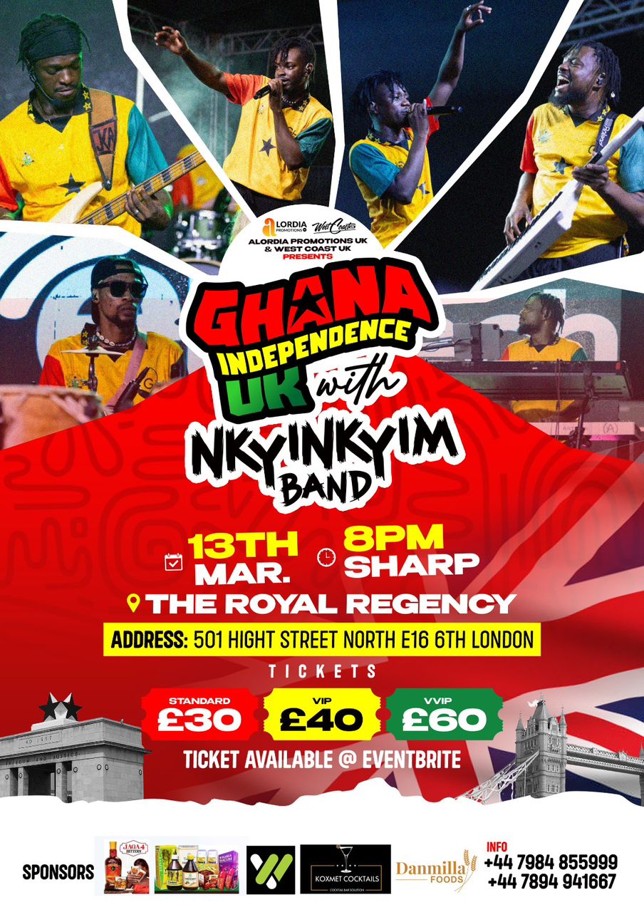 Nkyinkyim Band to headline Ghana Independence celebration in London