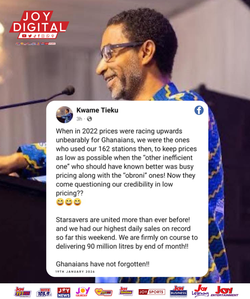 StarOil CEO takes swipe at rivals over fuel pricing as firm posts record daily sales