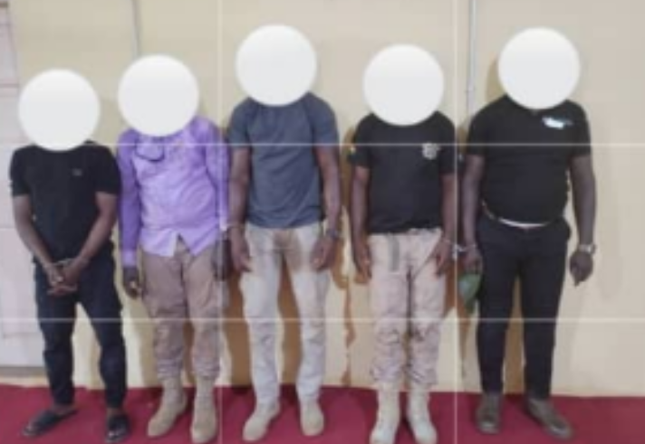 Police arrest 5 for impersonating NAIMOS...