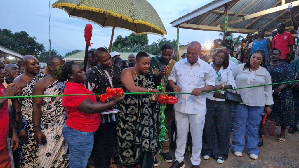 Asuogyaman MP commissions four projects, breaks ground for more on birthday