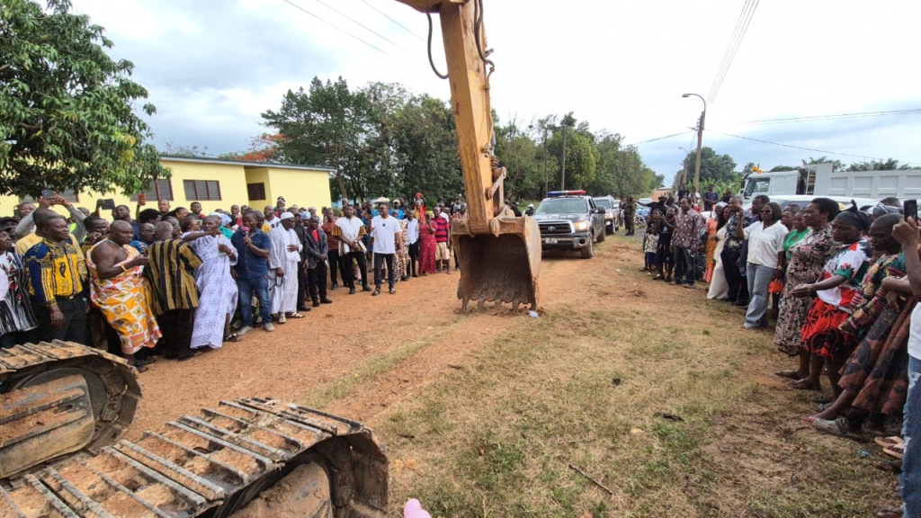 Asuogyaman MP commissions four projects, breaks ground for more on birthday