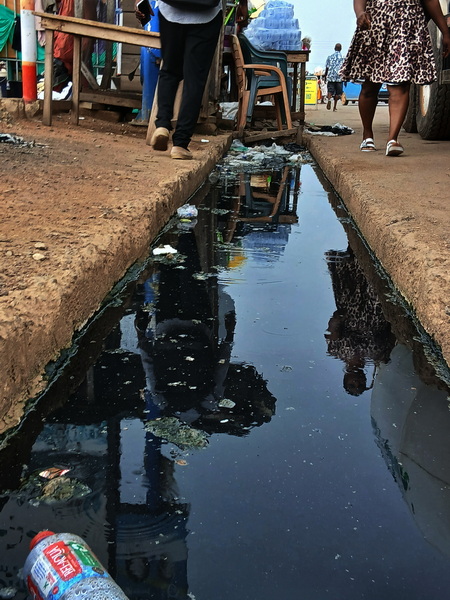 Mankessim-Accra lorry station’s choked gutters