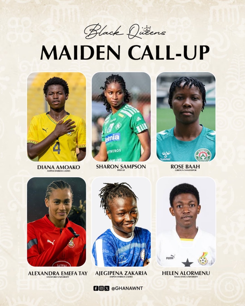 Pink Ladies Cup: Six debutants named in Black Queens squad for tournament – MyJoyOnline