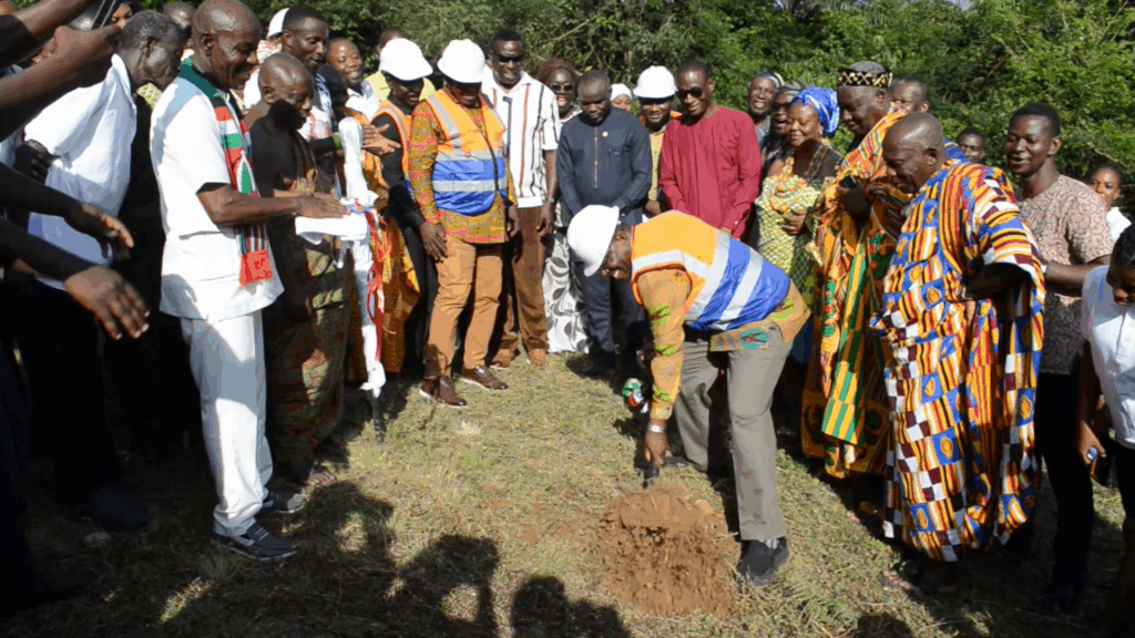 Emmanuel Bedzrah cuts sod for 17...
