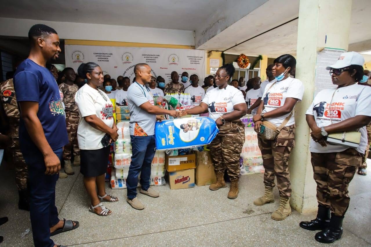 Nsawam Medium Security Prison shows love to children at Nsawam Government Hospital
