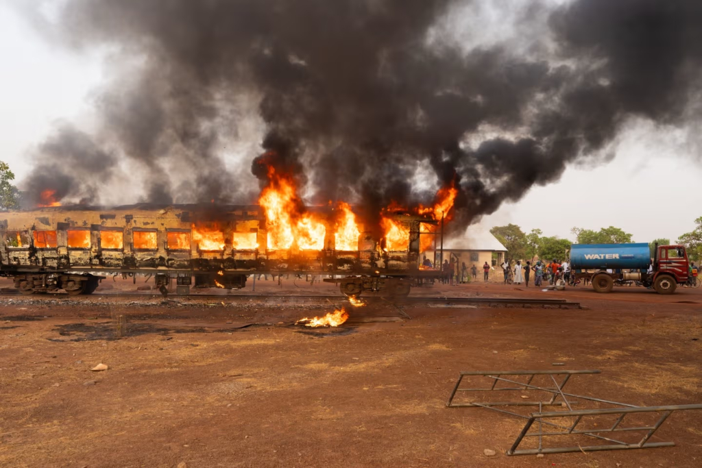 Fire destroys heritage train at Ibrahim...