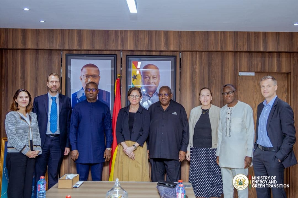 Energy Minister John Jinapor holds...