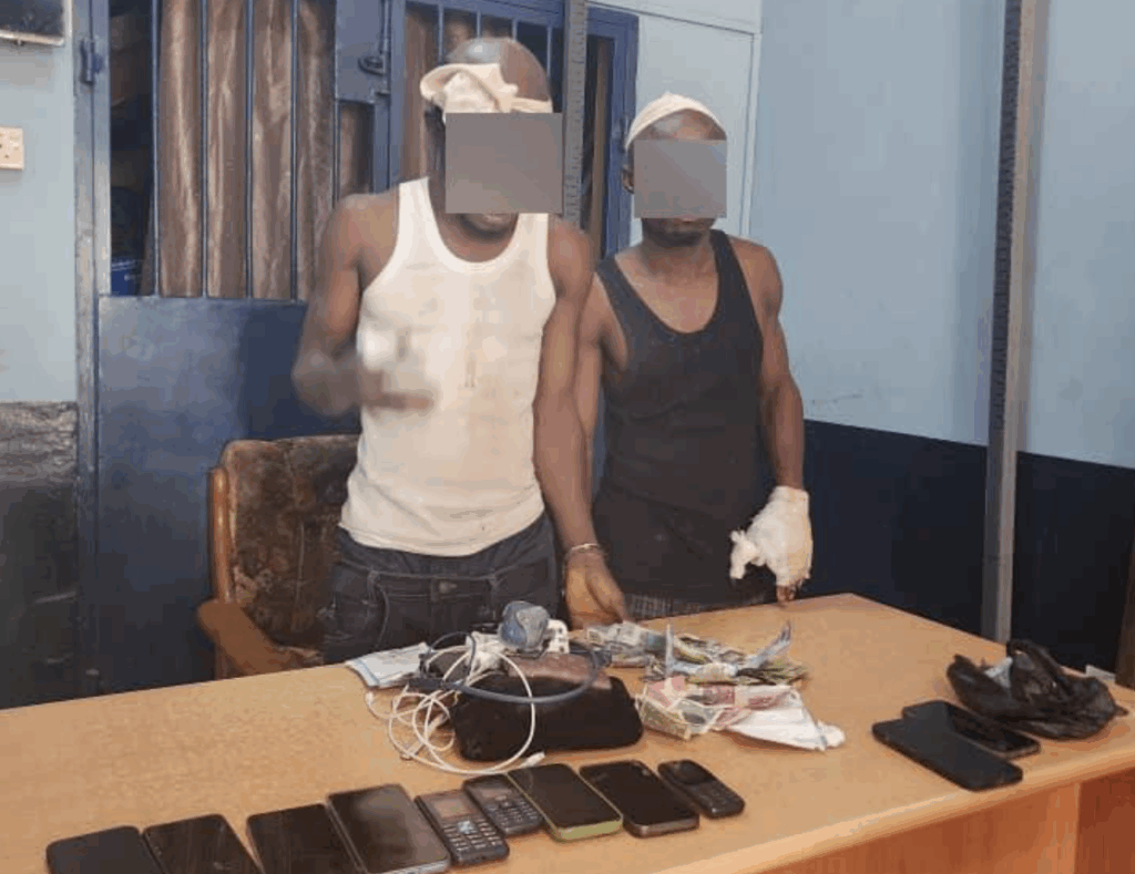 Police arrest 2 suspected street robbers, retrieve exhibits in Dzorwulu chase
