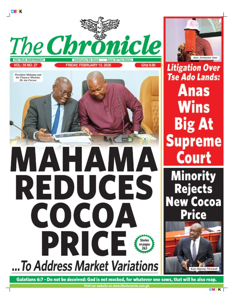 Today's Front pages: Friday, February 13, 2026