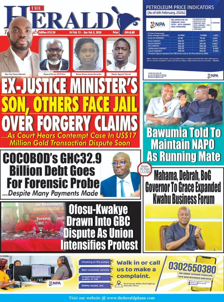 Today's Front pages: Friday, February 13, 2026