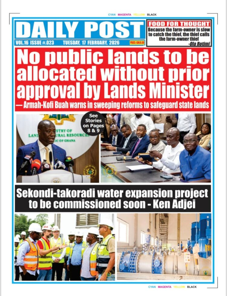 Today's Front pages : Tuesday, February 17, 2026