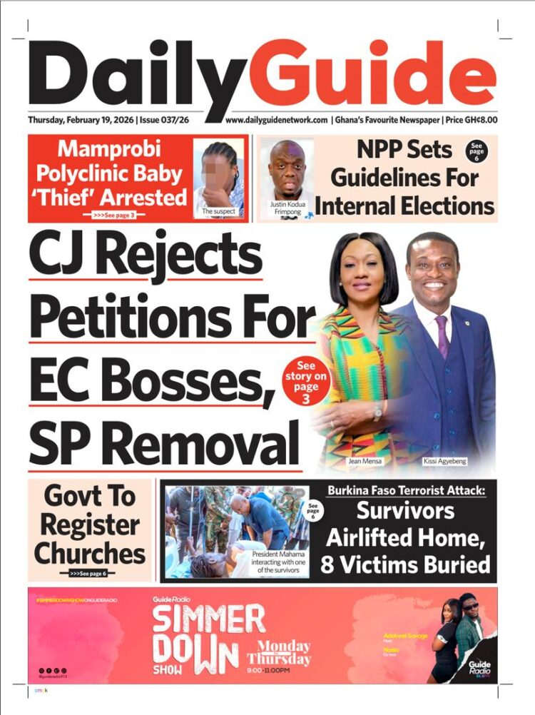 Today's Front pages: Thursday, February 19, 2026