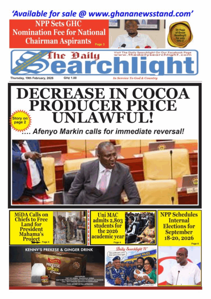 Today's Front pages: Thursday, February 19, 2026