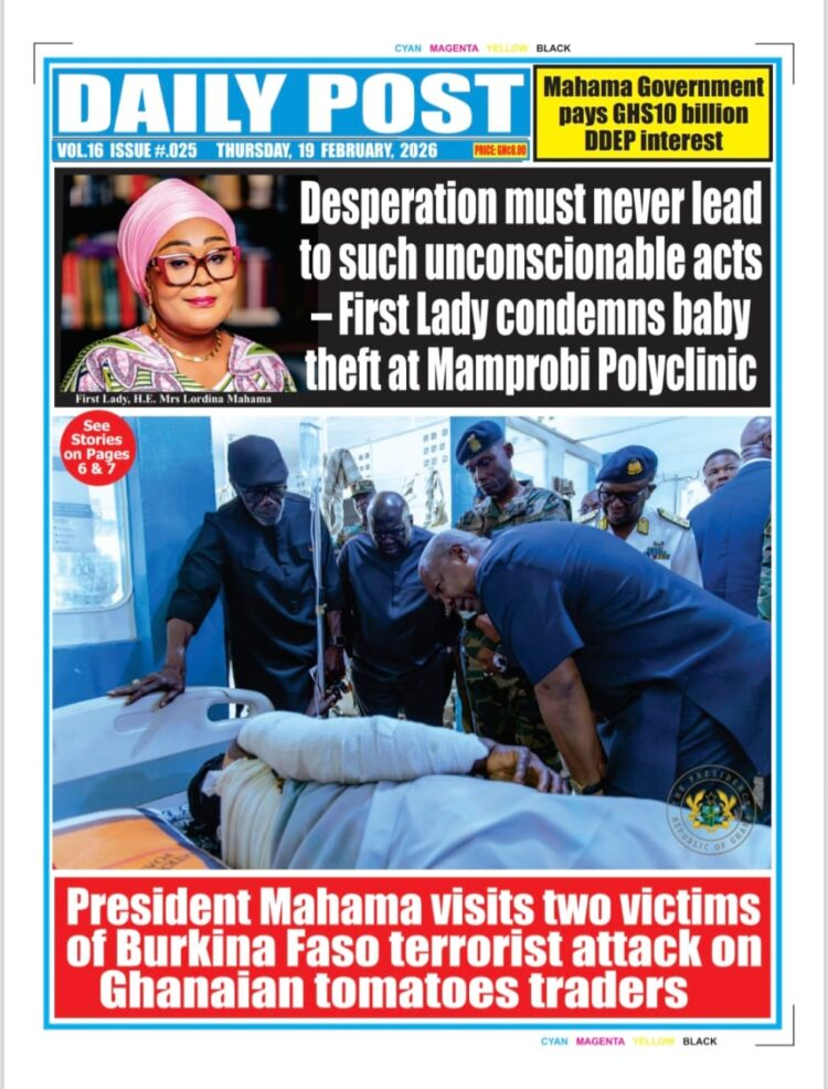 Today's Front pages: Thursday, February 19, 2026