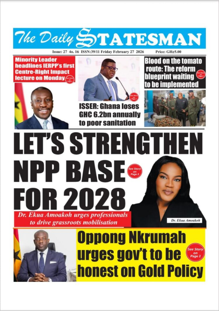 Today's Front pages: Friday, February 27, 2026