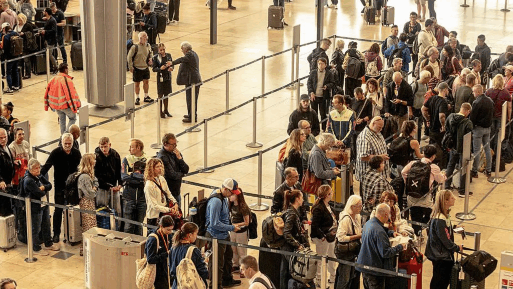 Warning of long airport queues under new...