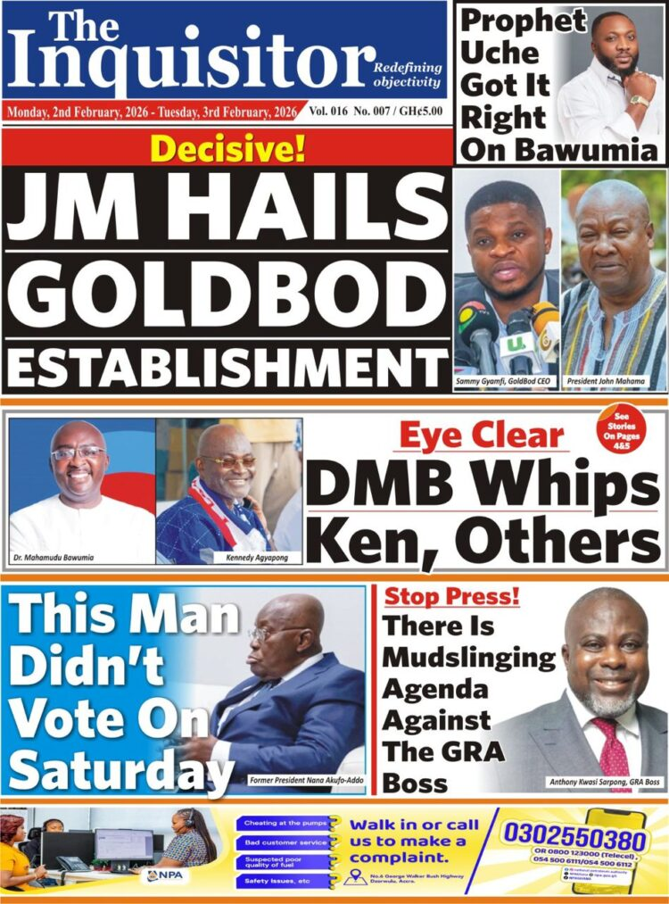 Today's Front pages: Monday, February 2, 2026