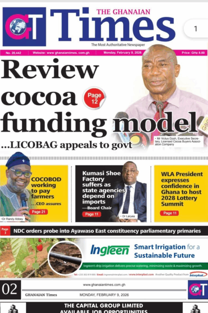 Today's Front pages: Monday, February 9, 2026