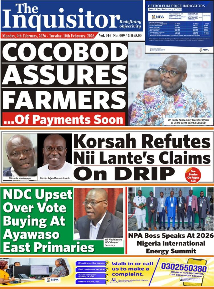 Today's Front pages: Monday, February 9, 2026