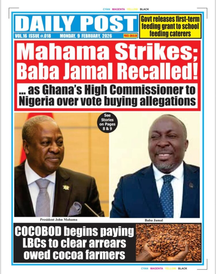 Today's Front pages: Monday, February 9, 2026