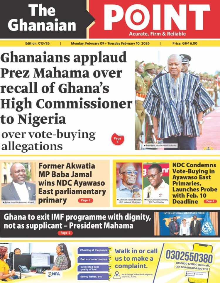 Today's Front pages: Monday, February 9, 2026