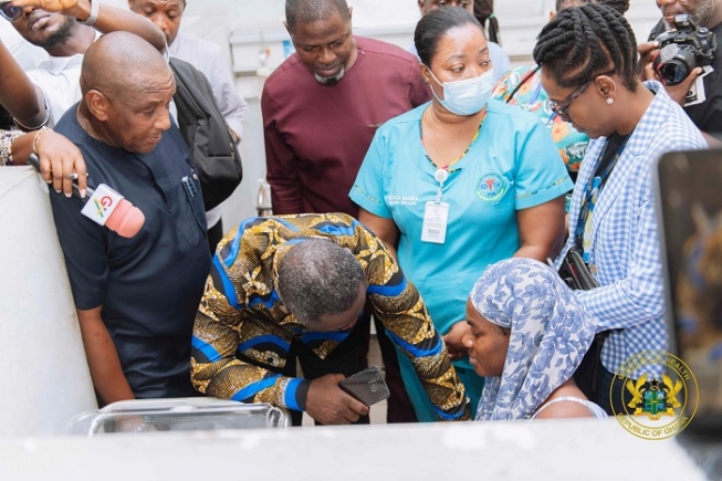 Visible name tags for health staff...