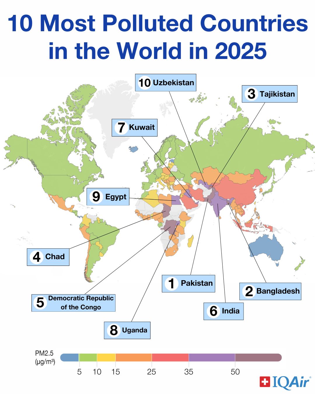 South Asia remains one of the world’s most polluted region in 2025, report shows
