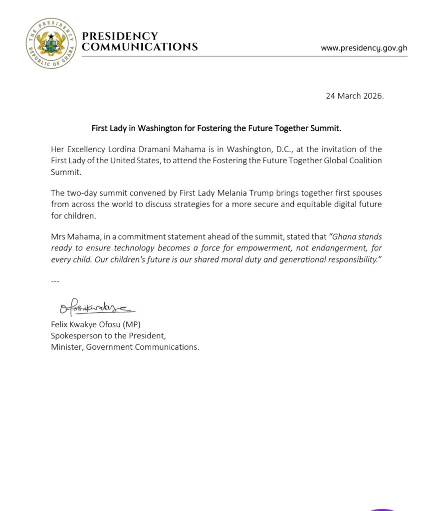 Lordina Mahama champions safer digital future for children at Global Summit in Washington