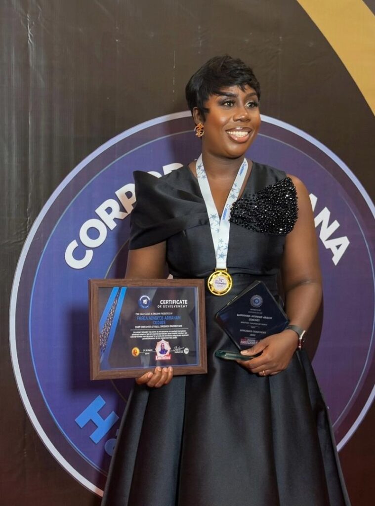 Impakers Creative Hub CEO Freda Cudjoe inducted into Corporate Ghana Hall of Fame 2026