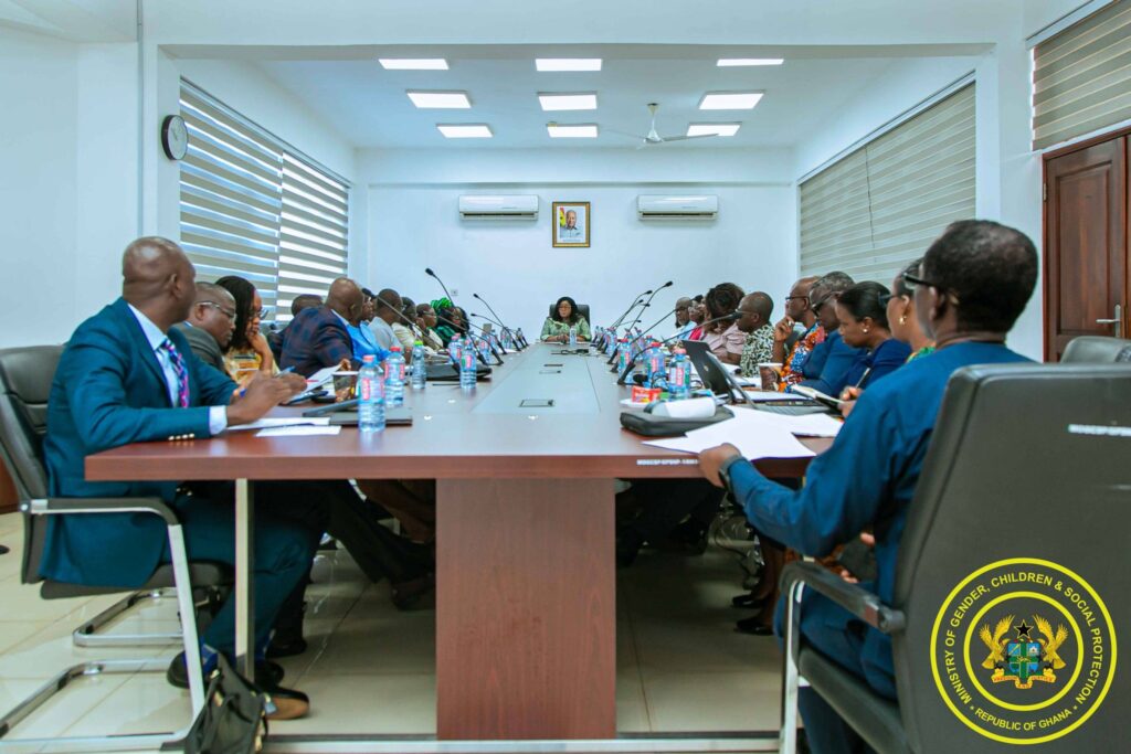 Gender Minister engages management, introduces new Chief Director at MoGCSP