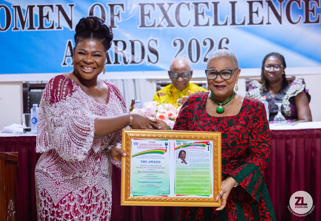 Zoomlion MD Doris Adjei honoured with Ghana Women of Excellence Gold Award for Environmental Sustainability