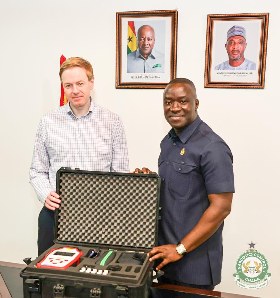 NACOC receives £56,752 drug detection equipment from Home Office International Operations
