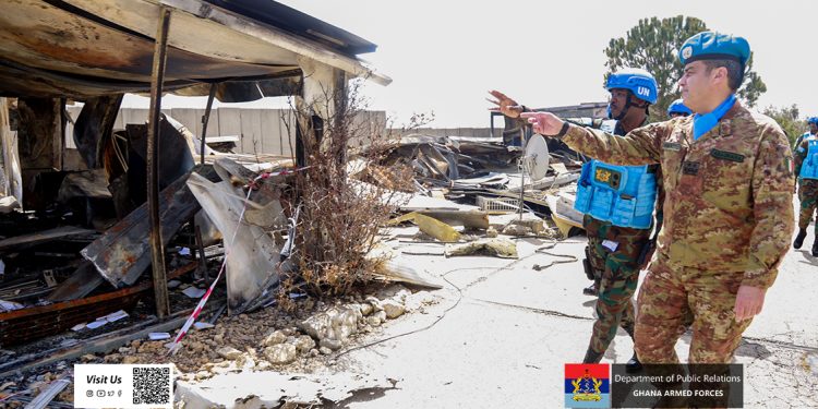 UNIFIL Force Commander visits injured Ghanaian peacekeepers in Lebanon blast