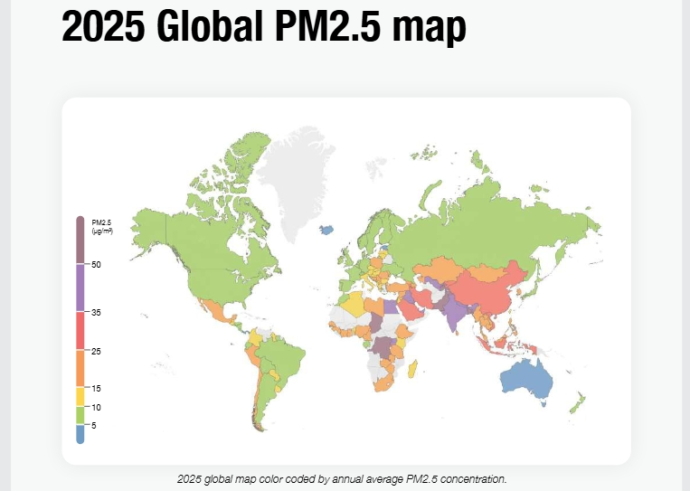 South Asia remains one of the world’s most polluted region in 2025, report shows