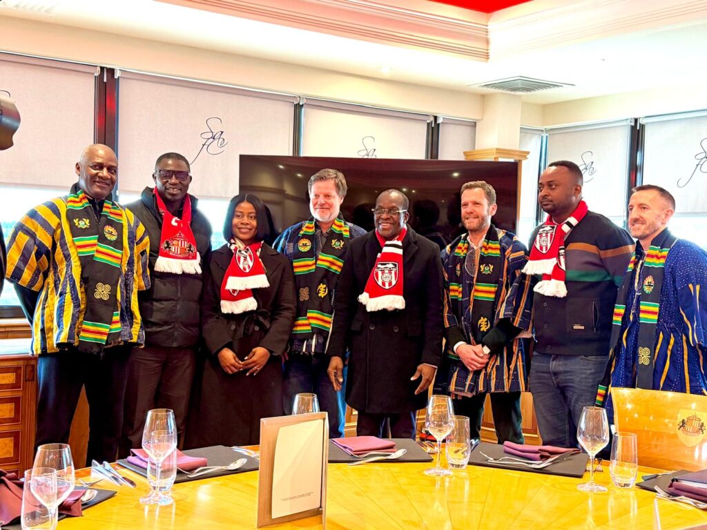 Democracy Cup: Bagbin presents ‘Fugu’ to Sunderland officials