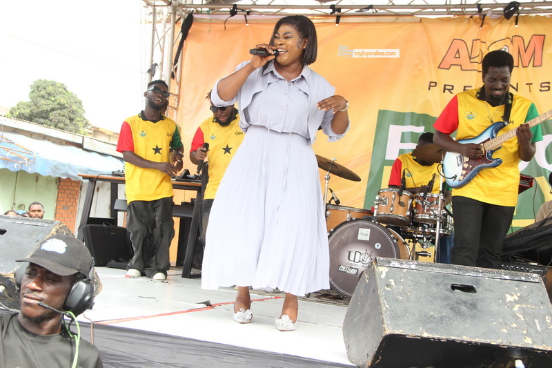Joyce Blessing blesses Adom TV Fufu Party patrons with thrilling performance Joyce Blessing blesses Adom TV Fufu Party patrons with thrilling performance