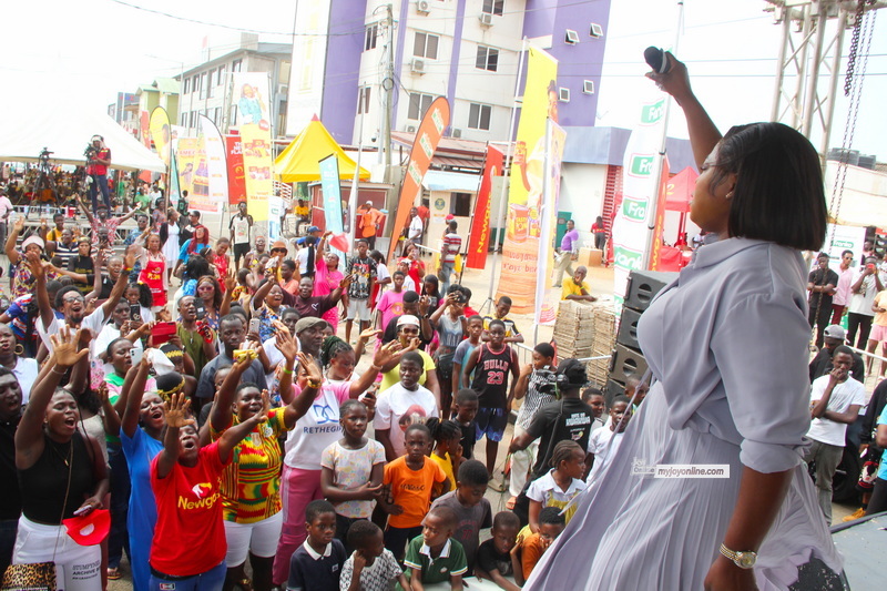 Joyce Blessing blesses Adom TV Fufu Party patrons with thrilling performance Joyce Blessing blesses Adom TV Fufu Party patrons with thrilling performance