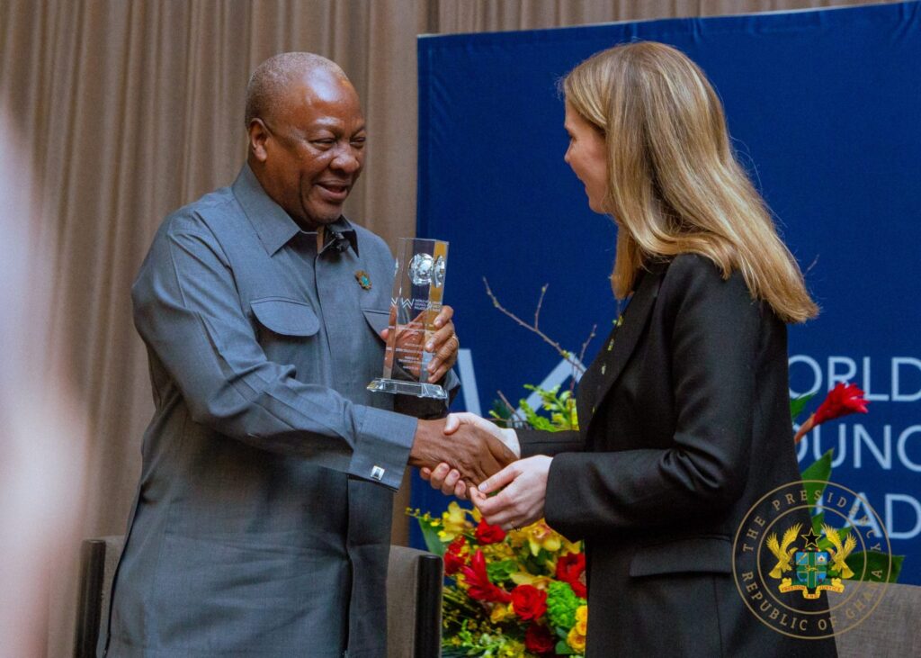 President Mahama honoured with International Statesperson Award in US