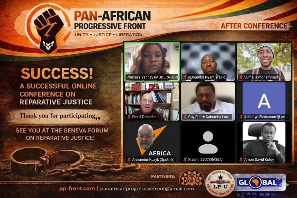 Pan-African Progressive Front hosts landmark online conference ahead of Geneva Forum